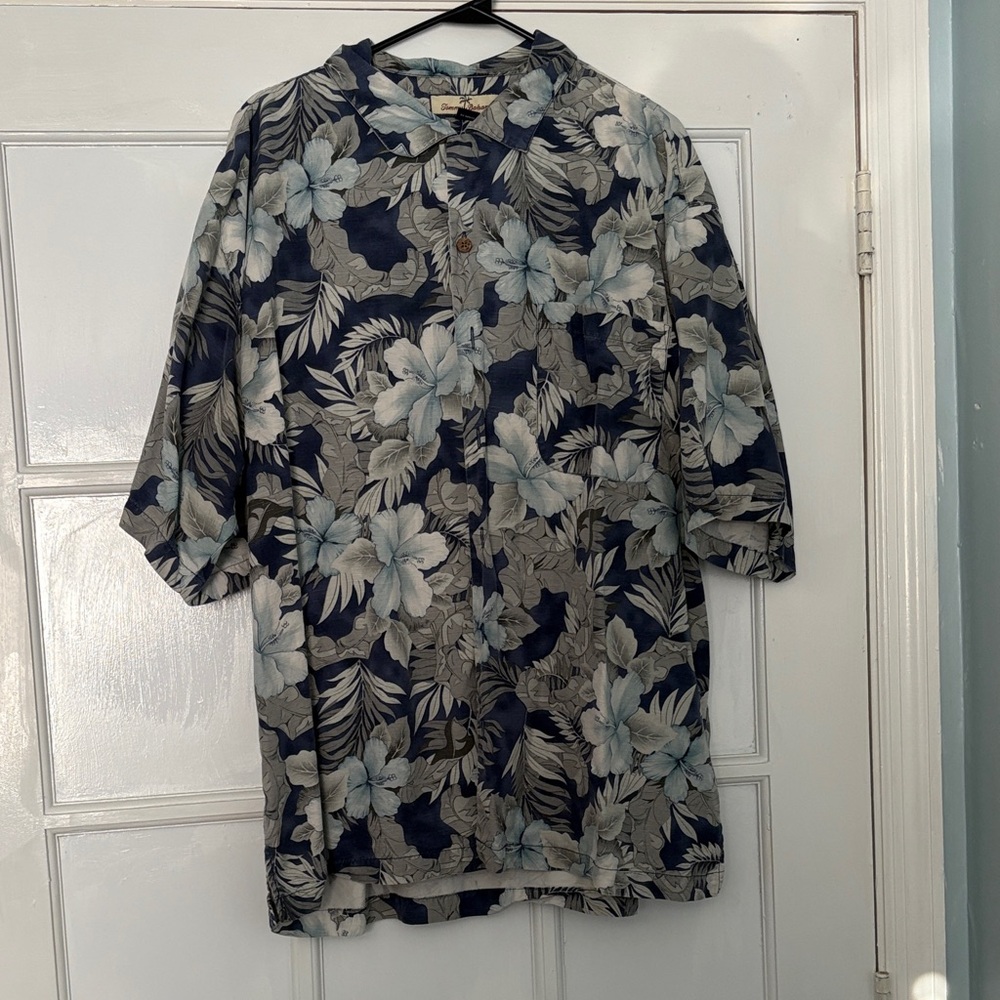 Vintage Tommy Bahama Silk Hawaiian Shirt